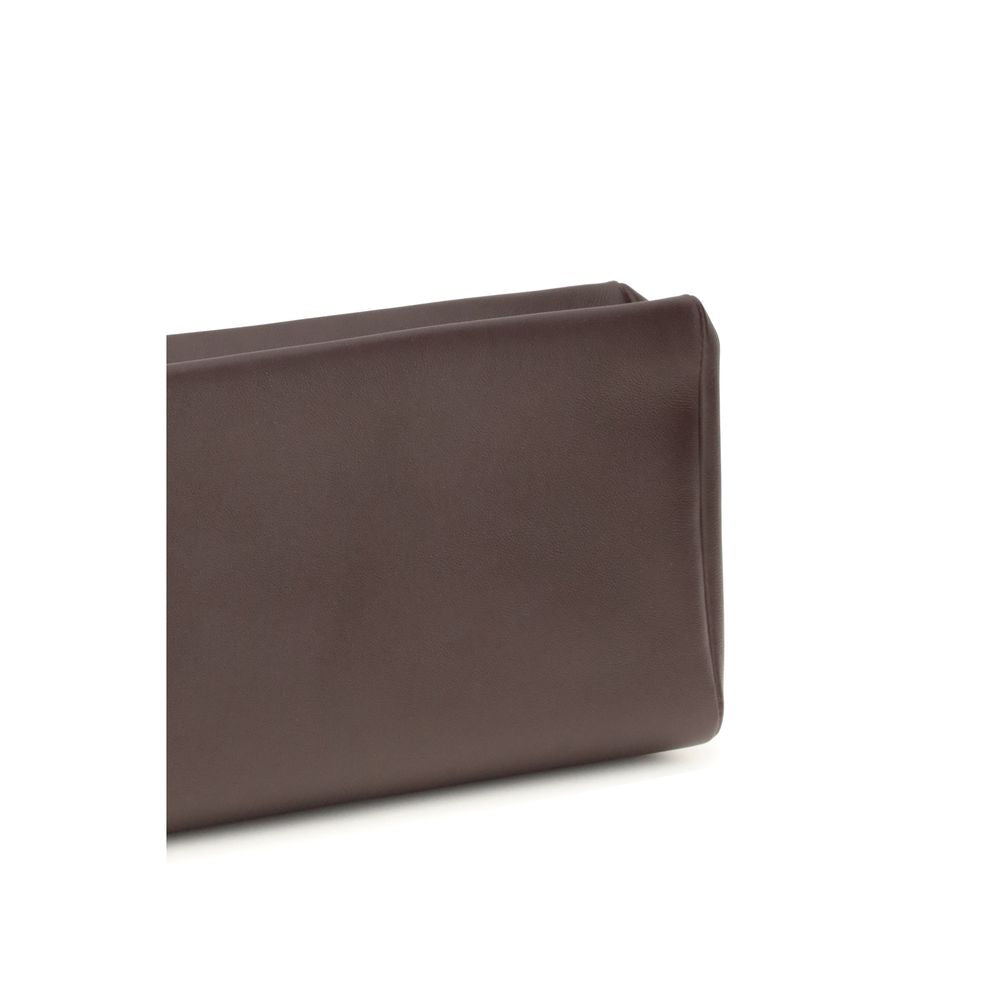 The Row Kompakte Lederclutch