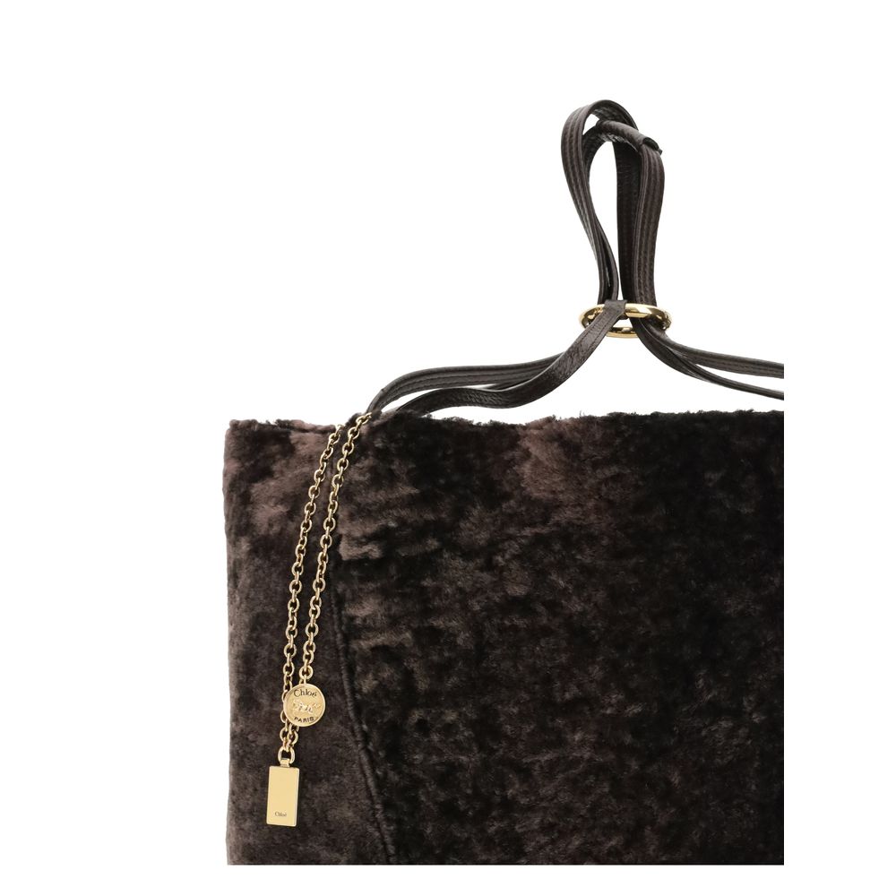Brown Fur Shoulder Bag