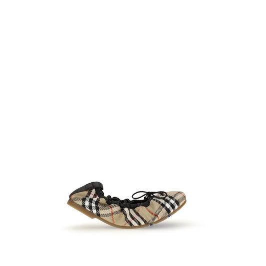 Burberry The Fawn Check Ballerinas Flats