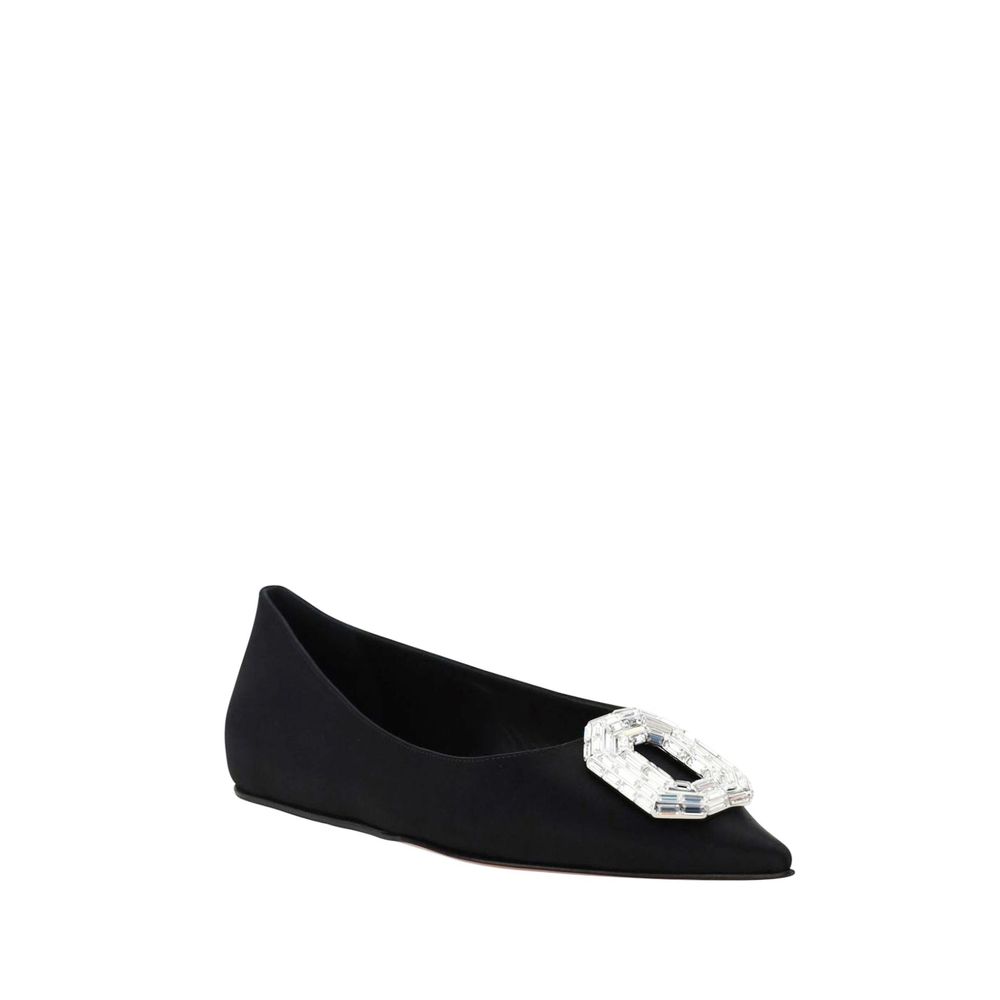 Amina Muaddi Camelia Ballerinas Flats