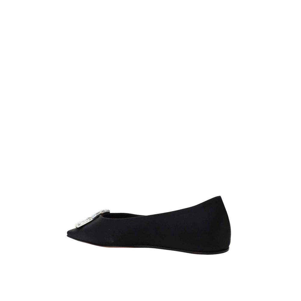 Amina Muaddi Camelia Ballerinas Flats