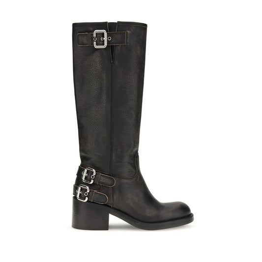 Chloé The Dakota Biker Lace-Up Boots