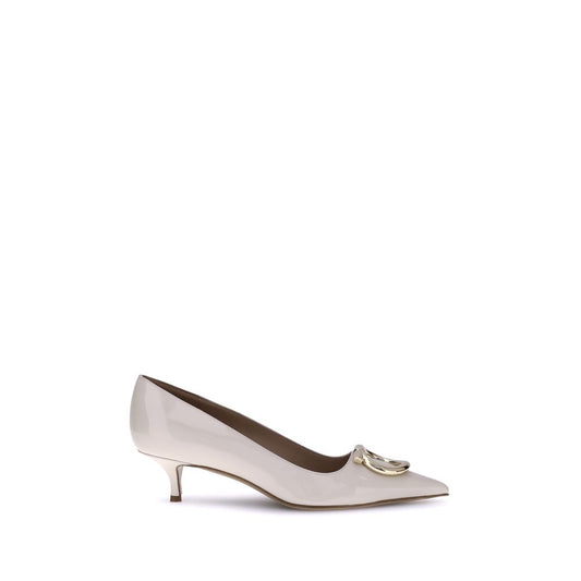 Ferragamo The Gancini Mid Heel Pumps