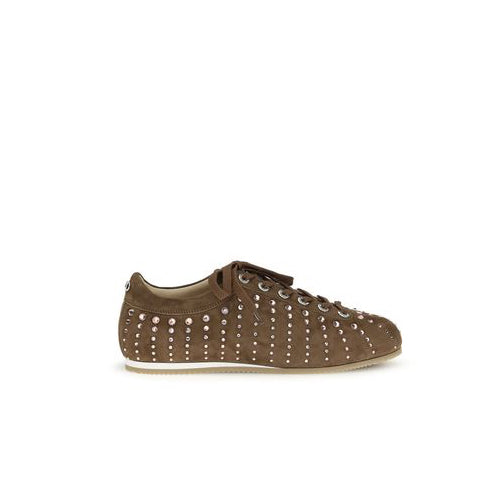 Mach&amp;Mach Crystal Raw Low Top Sneakers