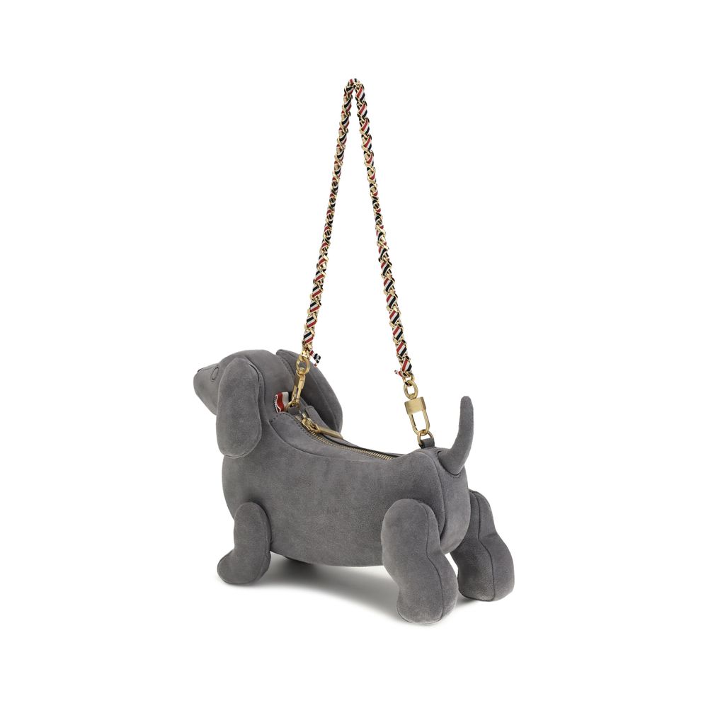 Thom Browne The Hector Wildleder-Schultertasche