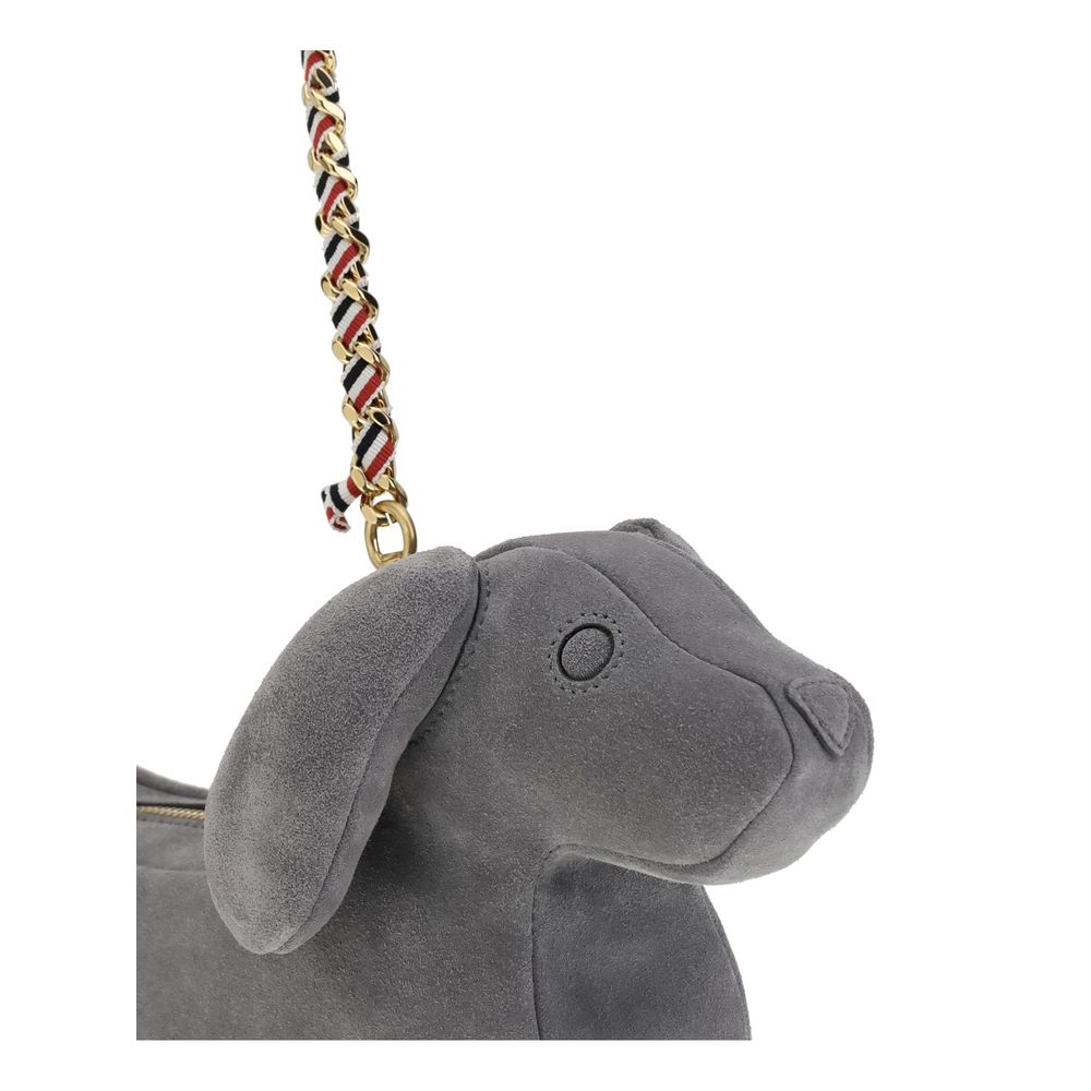 Thom Browne The Hector Wildleder-Schultertasche