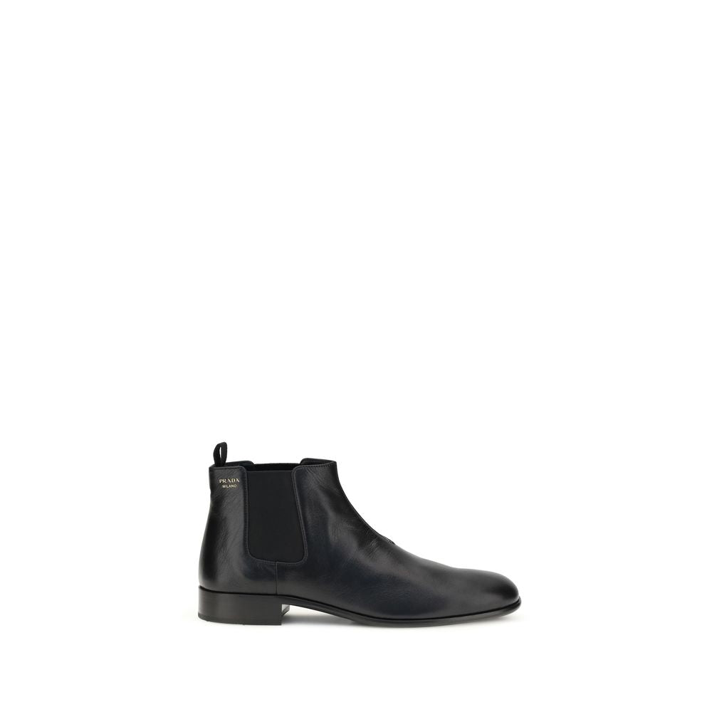 Prada Leder-Ankle-Boots