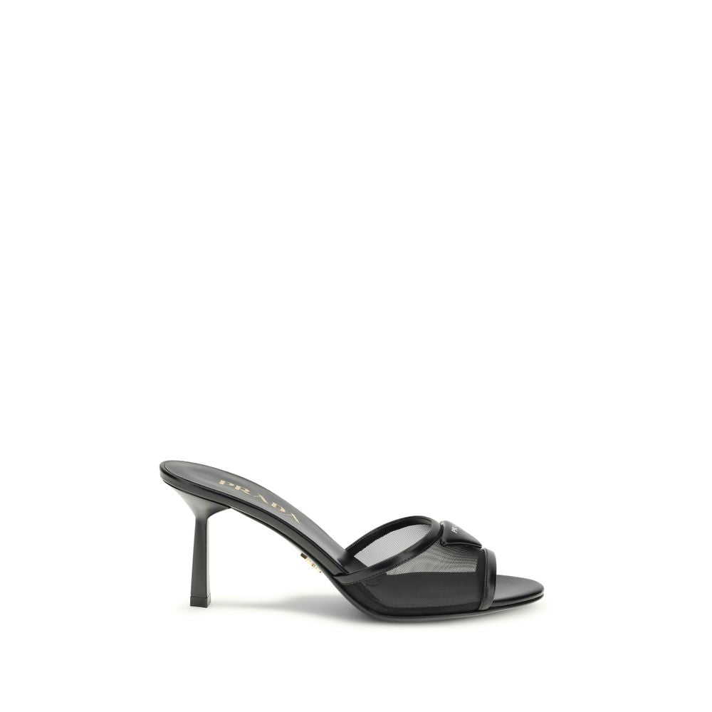 Prada Mesh-Sandalen mit Absatz