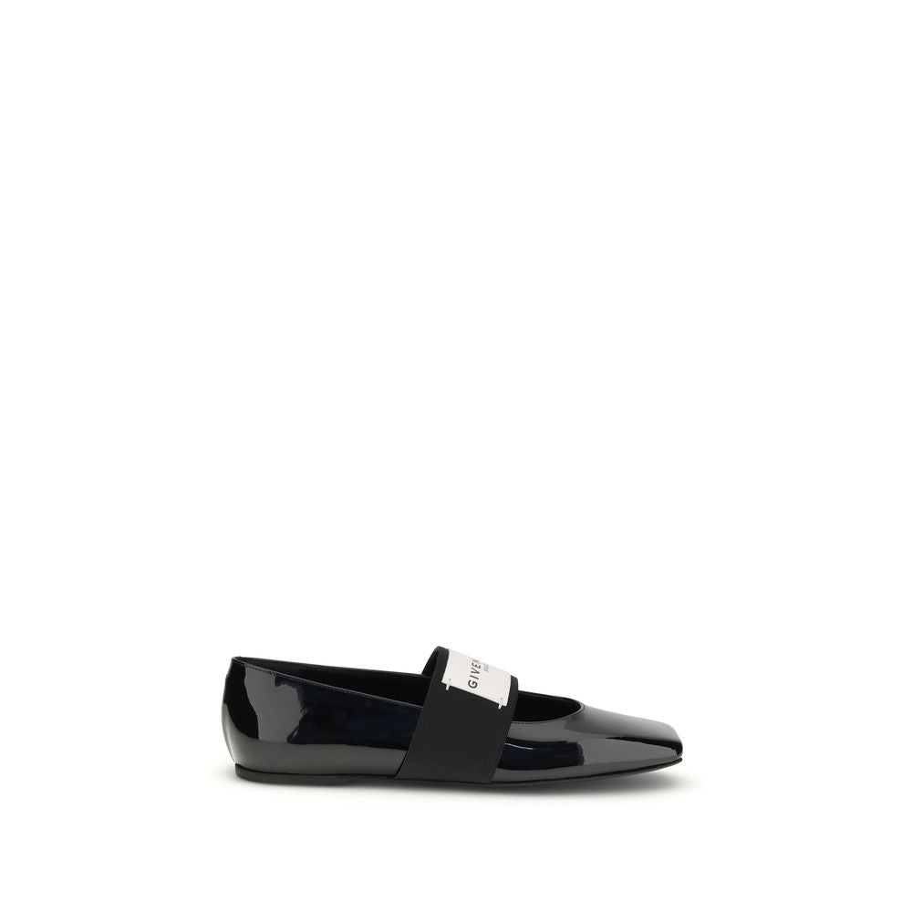 Givenchy Ballerinas aus Lackleder, quadratisch