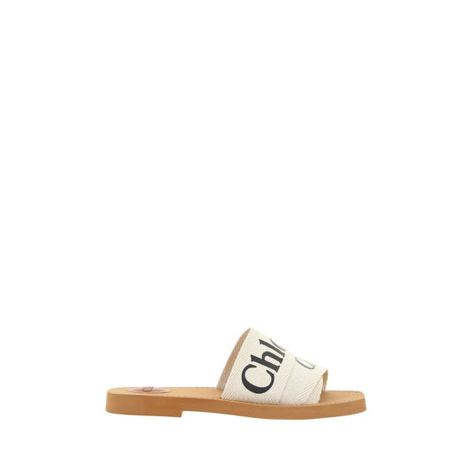 Chloé Cotton Woody Flat Sandals