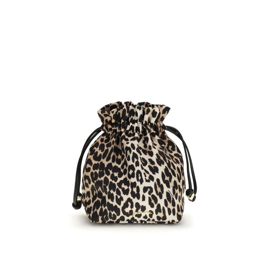 Ganni The Leopard Bucket Bag