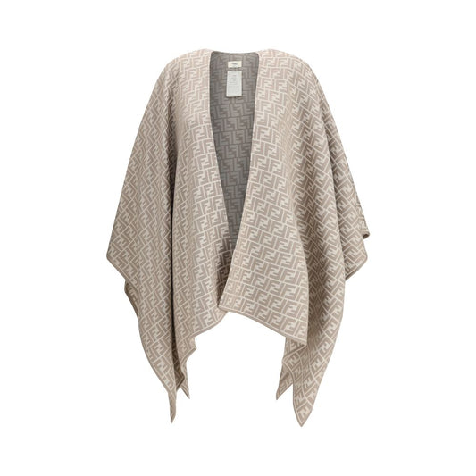 Fendi Wool and Silk Poncho
